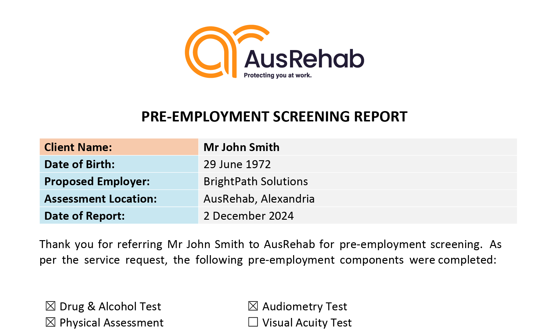 Instant results from pre-employment drug & alcohol testing services