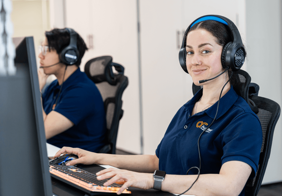 AusRehab team member assisting clients to book a consultation or apply for a SIRA work incentive program in NSW